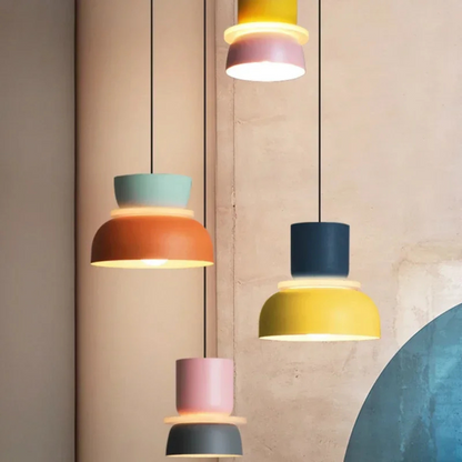 Modern Macaron Pendant Lamp – Stylish LED Hanging Light for Kitchen and Dining Room, Energy-Efficient Acrylic Design